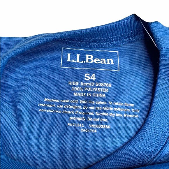 LL Bean Kids Pajamas Set Size 4 Graphic Printed top Plaid Flannel Pants NWT - Picture 11 of 11